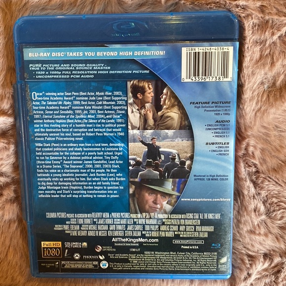 All The King’s Men Blu-ray DVD Sean Penn Jude Law Kate Winslet Anthony Hopkins - Picture 5 of 8